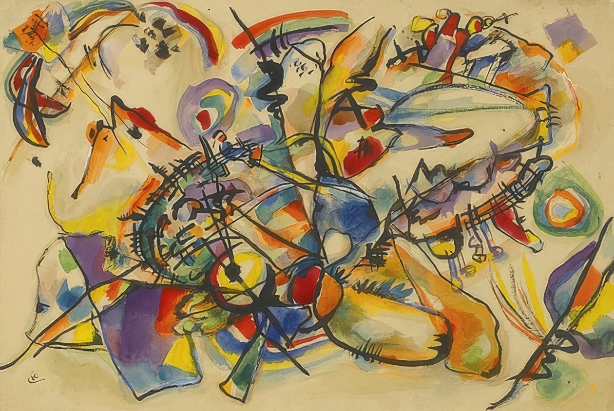 Uden titel. Omkring 1916 af Wassily Kandinsky
