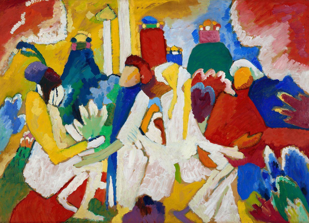 Orientalsk, 1909. af Wassily Kandinsky