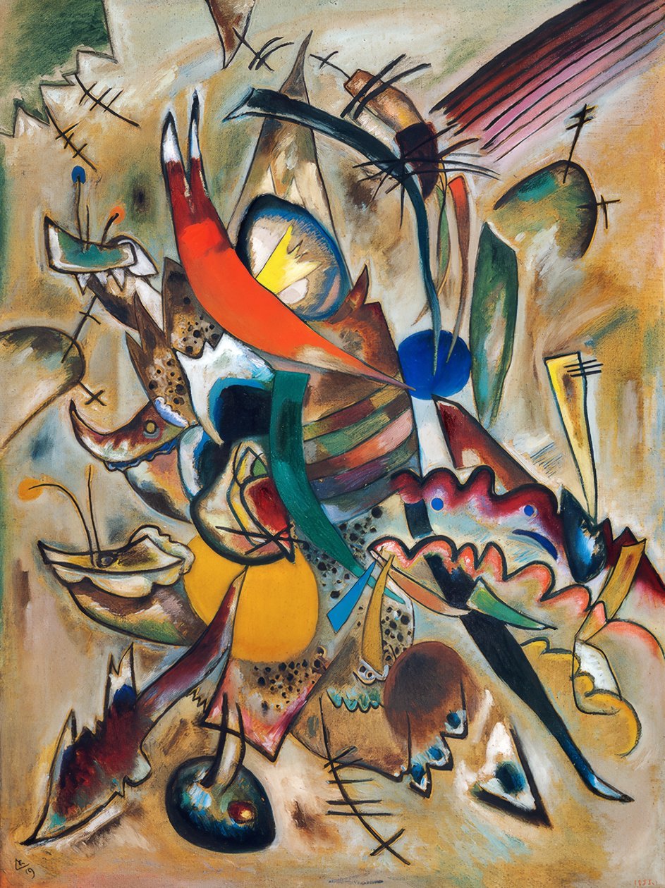 Maling med punkter af Wassily Kandinsky