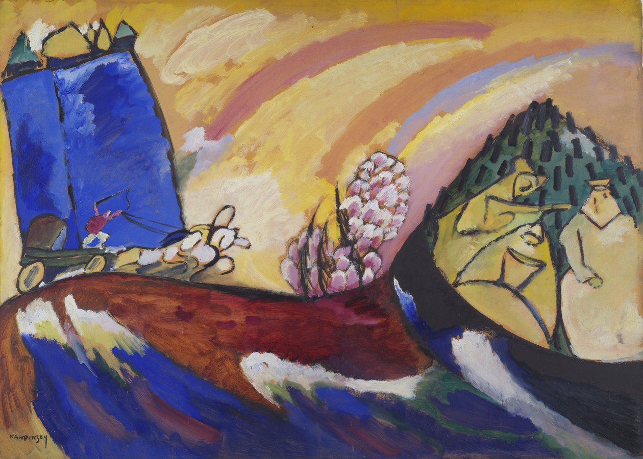 Maleri med trojka, 18. januar 1911 af Wassily Kandinsky