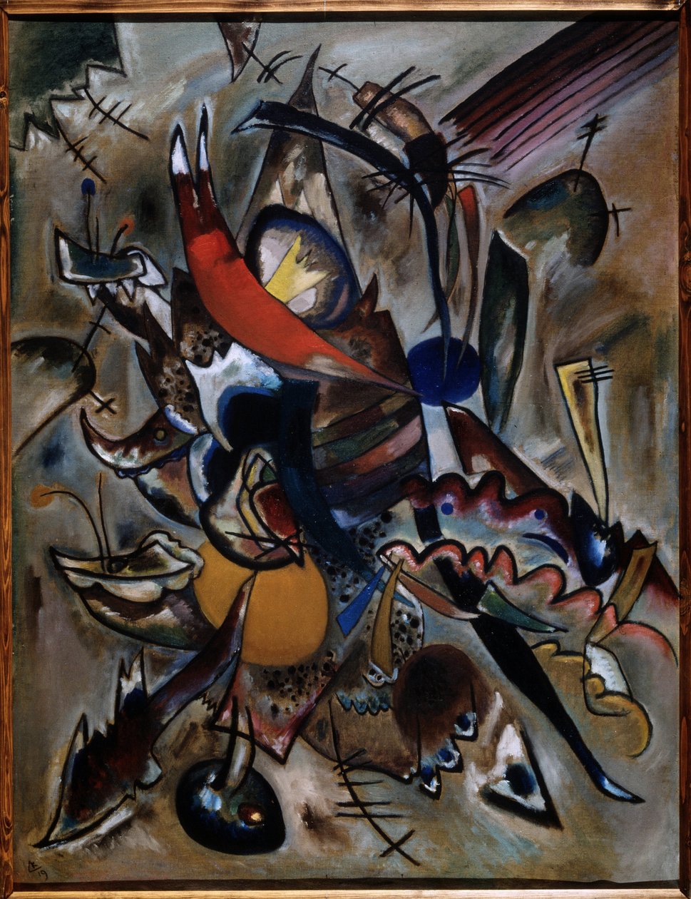 ""Maleri med punkter (komposition N. 223)"" Peinture de Vassily Kandinsky (ou Wassily Kandinski eller Kandinskij) af Wassily Kandinsky