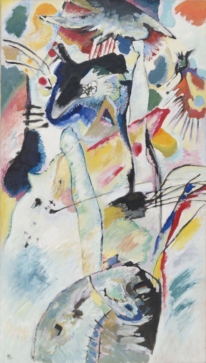 Panel til Edwin R Campbell N 3 - Maleri af Vassily Kandinsky (eller Wassily Kandinsky eller Kandinsky af Wassily Kandinsky