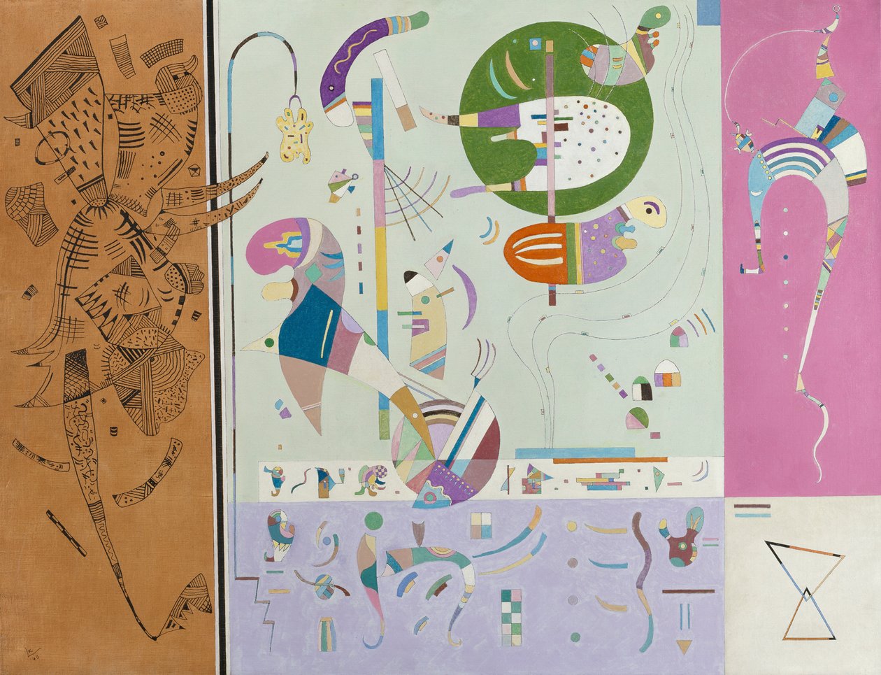Forskellige dele af Wassily Kandinsky
