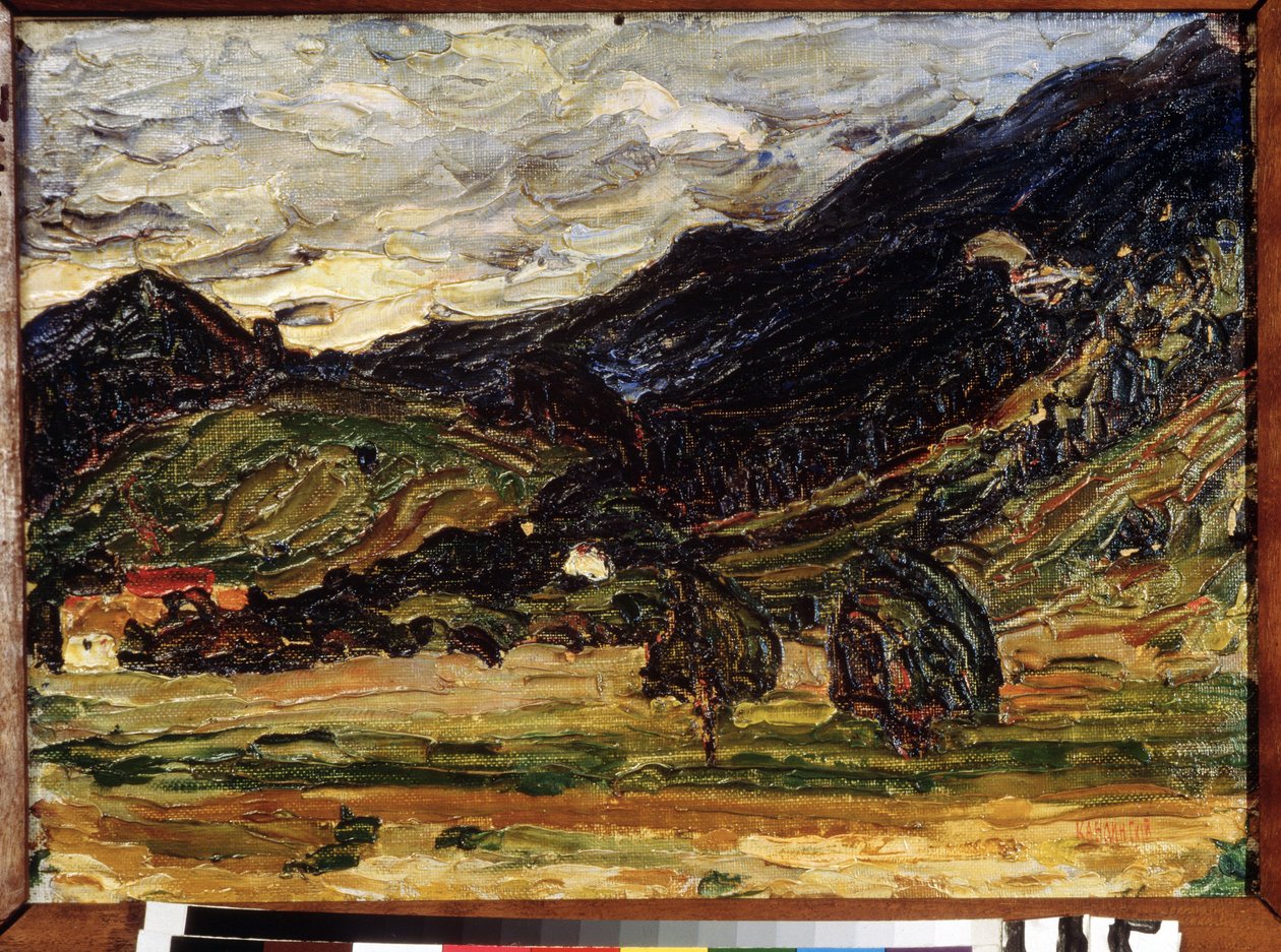""Landskab"" Maleri af Vassily Kandinsky (eller Wassily Kandinsky eller Kandinskyj af Wassily Kandinsky