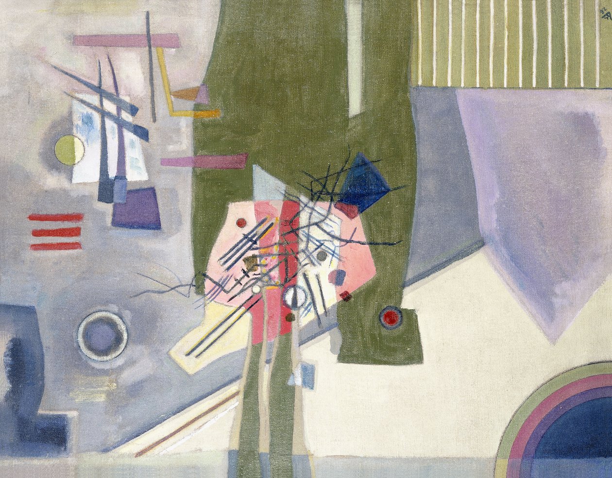 Pink i gråt af Wassily Kandinsky