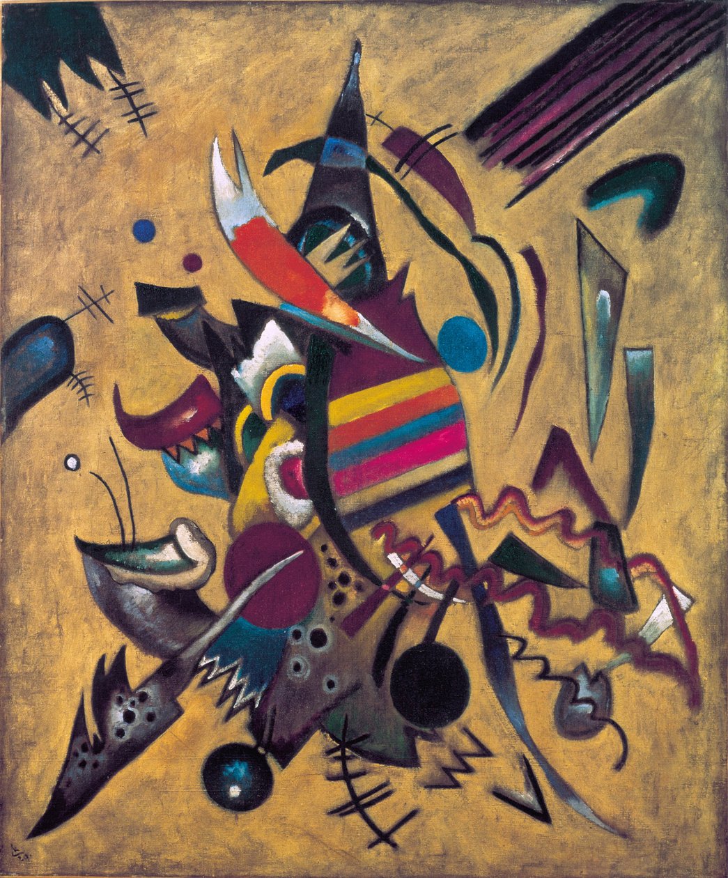 ""Points"" maleri af Vassily Kandinsky (eller Wassily Kandinsky eller Kandinskyj af Wassily Kandinsky