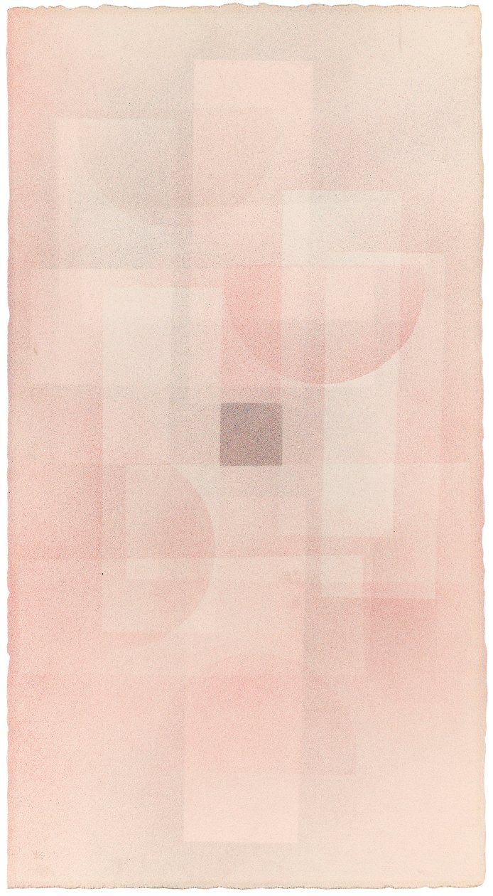Quadrat im Nebel-pladsen i tågen, 1932. af Wassily Kandinsky