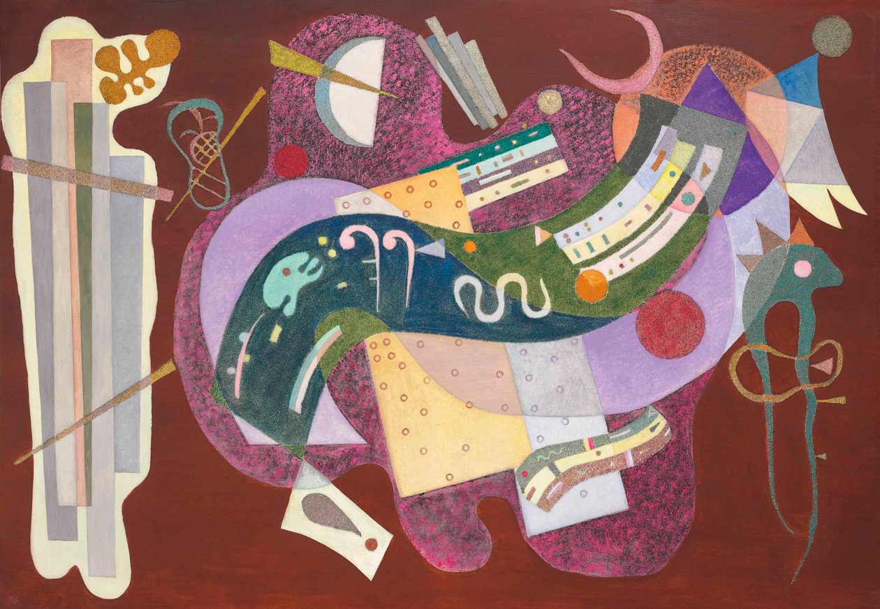 Stiv og buet, 1935. af Wassily Kandinsky