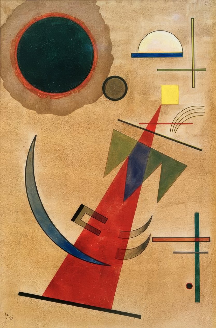 Spids rød af Wassily Kandinsky