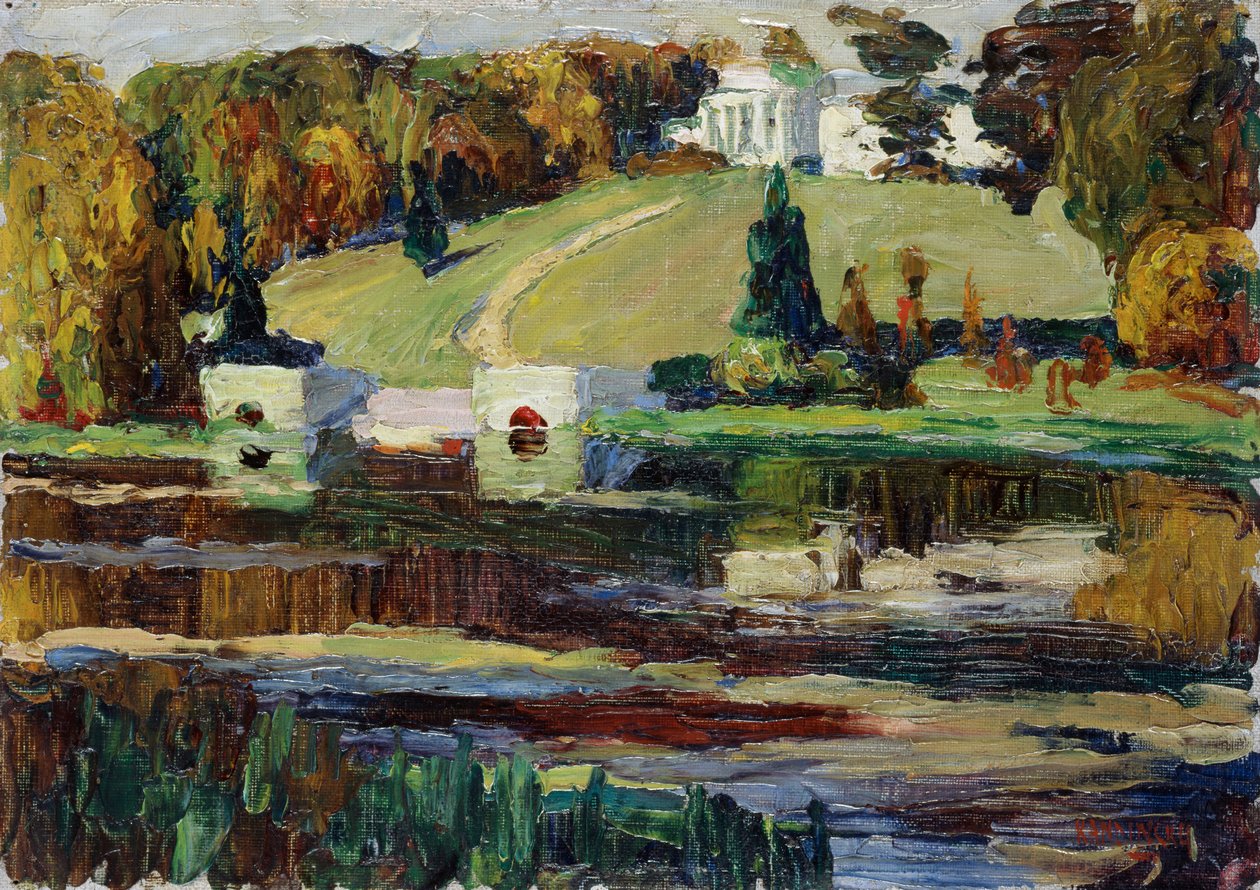 Skitse til Okhtyrka - Efterår af Wassily Kandinsky