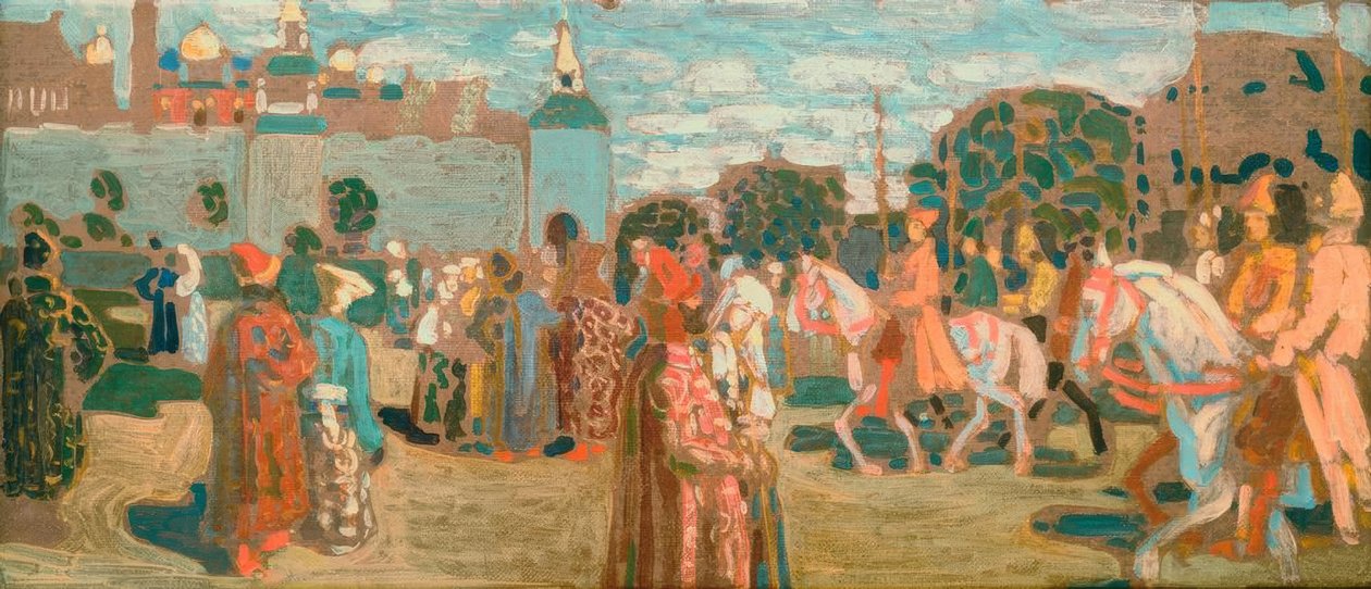 Skitse til søndag (gammel russisk) af Wassily Kandinsky