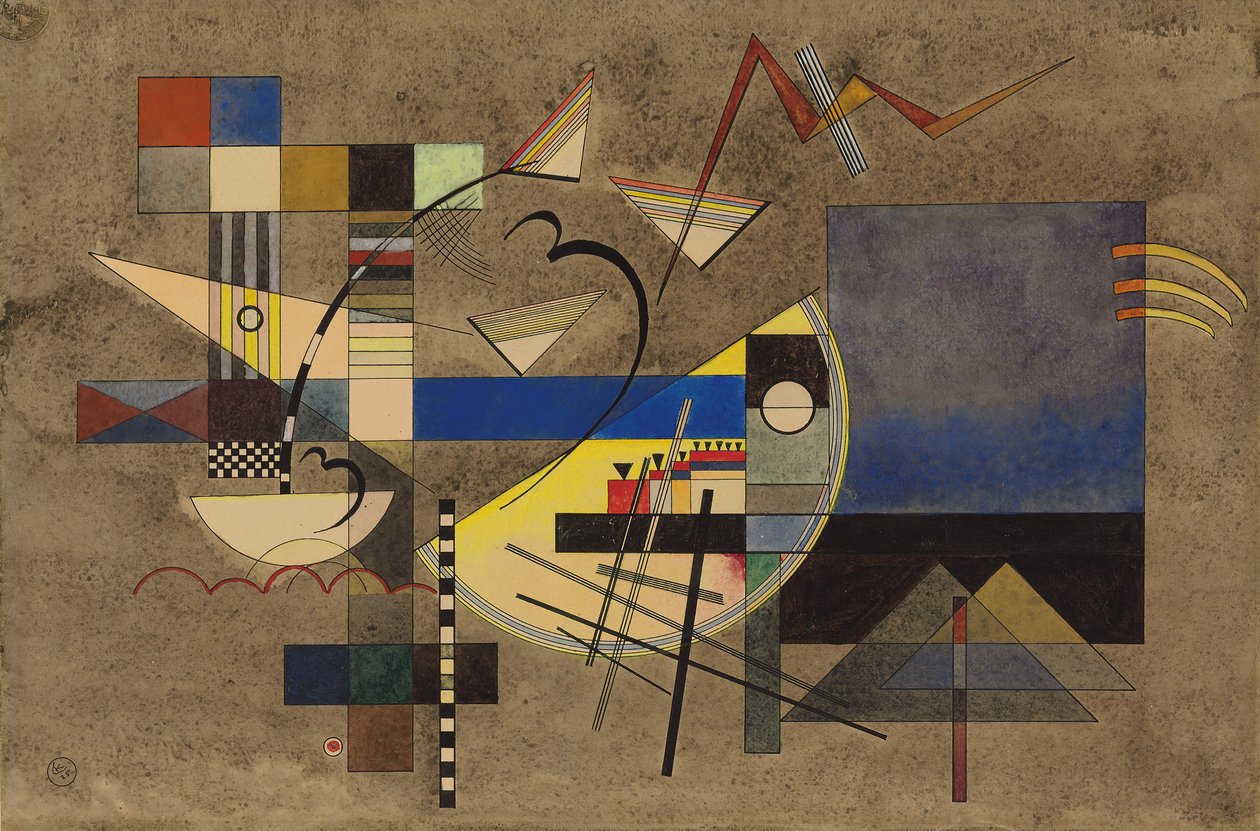 Faststof III; Festes III af Wassily Kandinsky
