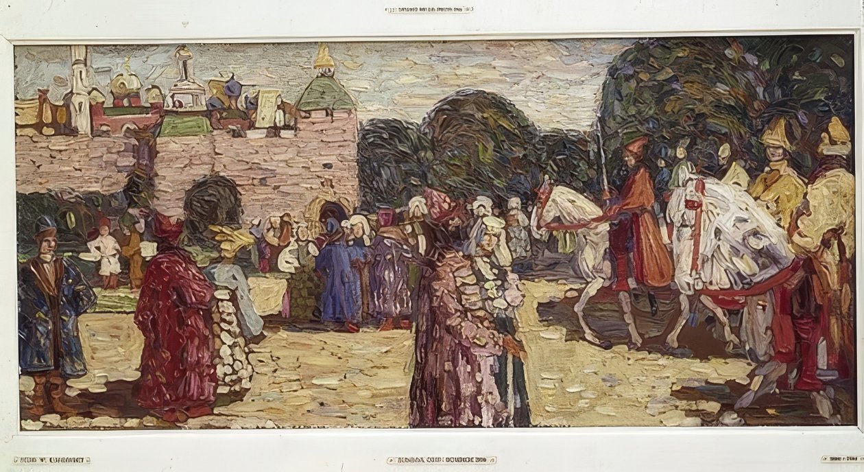 Søndag (det gamle Rusland). 1904 af Wassily Kandinsky