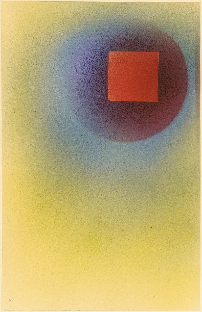 Firkantet i en cirkel af Wassily Kandinsky