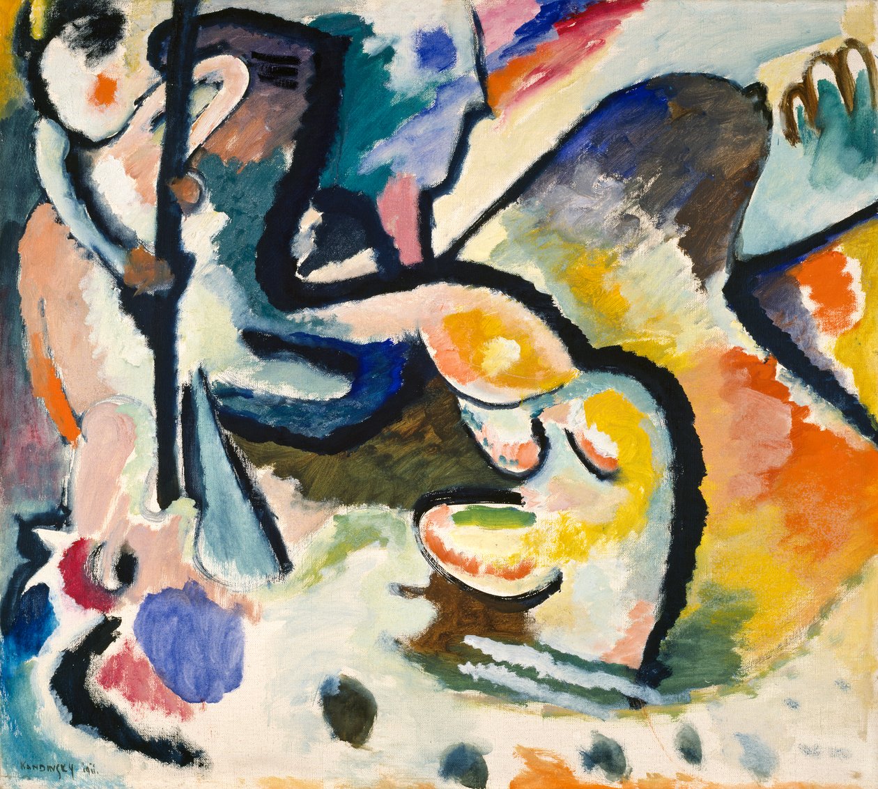 Sankt Georg III af Wassily Kandinsky