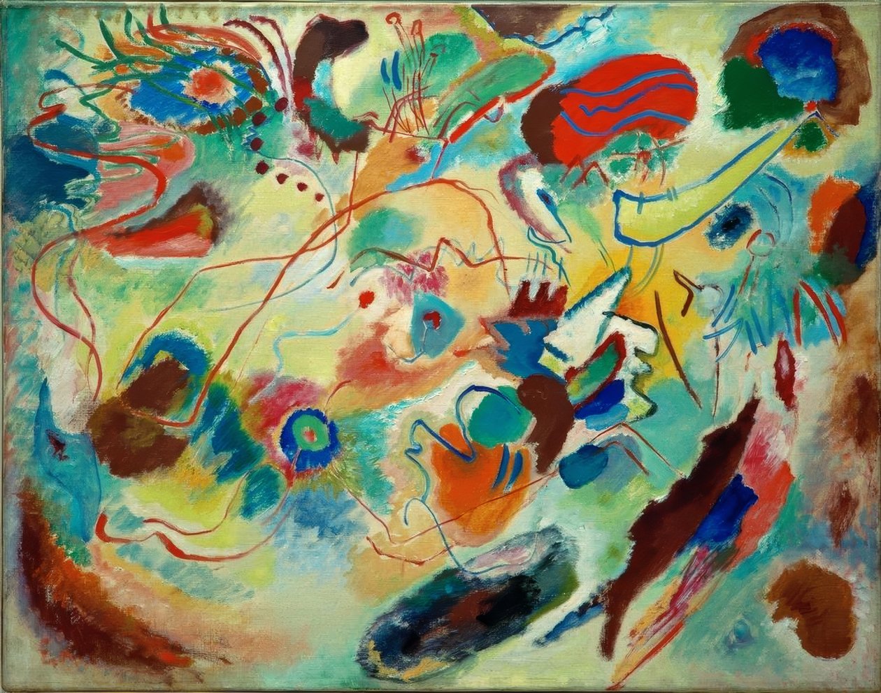 Studie til komposition VII af Wassily Kandinsky