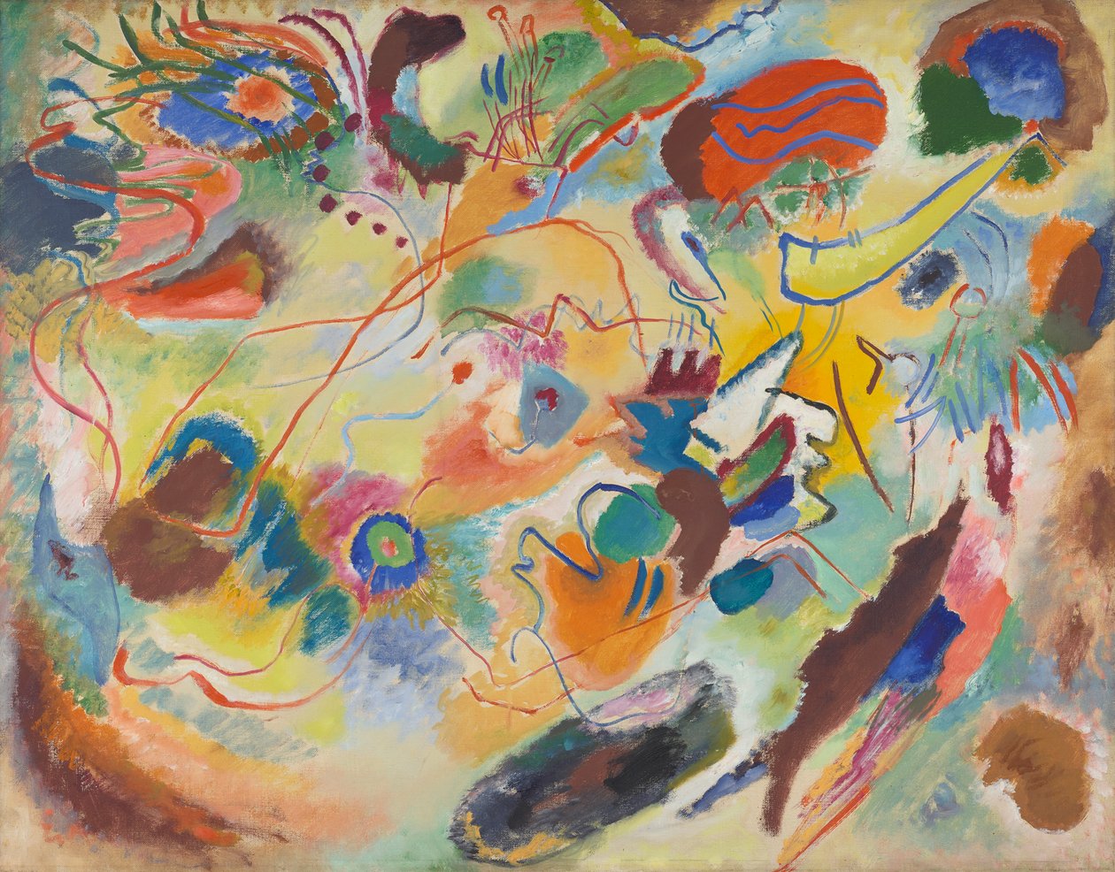 Studie til Komposition 7 af Wassily Kandinsky