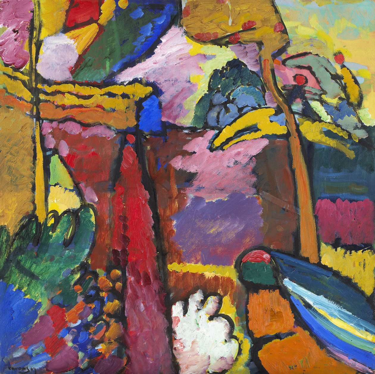 Studie til improvisation V, 1910 af Wassily Kandinsky
