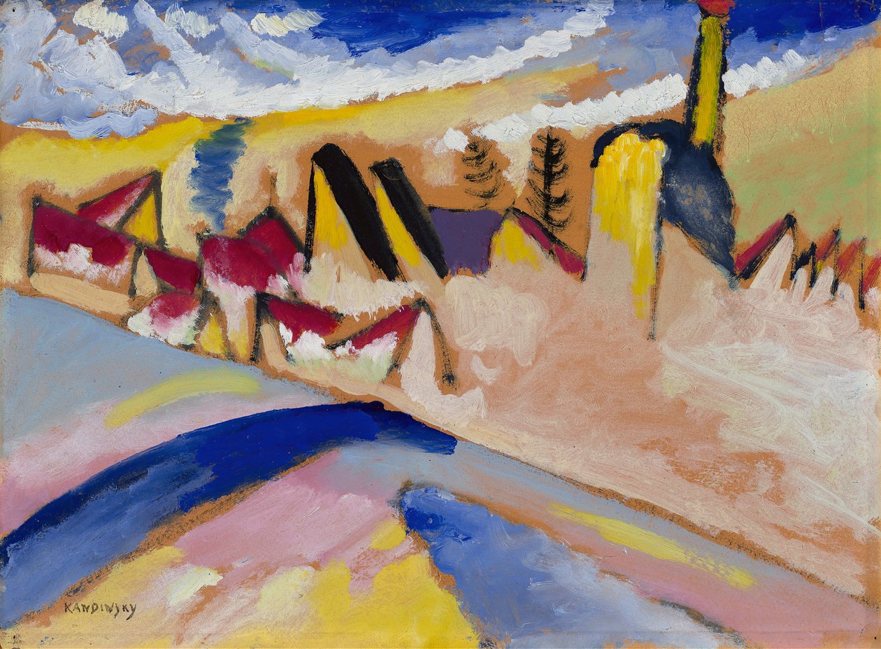 Studie til Vinter nr. II, 1910-1911. af Wassily Kandinsky