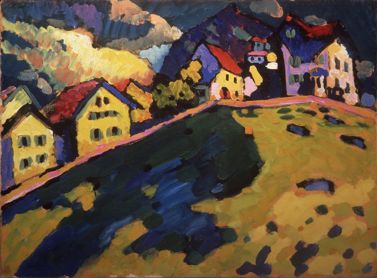 Sommerlandskab, 1909 af Wassily Kandinsky
