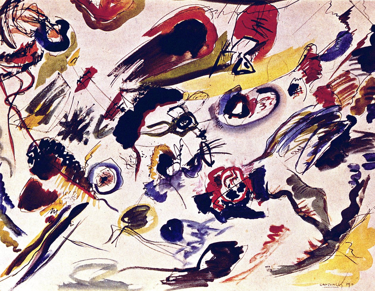 Den første abstrakte akvarel af Wassily Kandinsky
