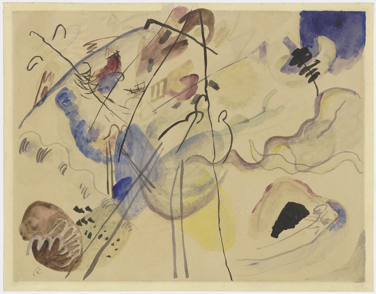 Uden titel (Improvisation) af Wassily Kandinsky