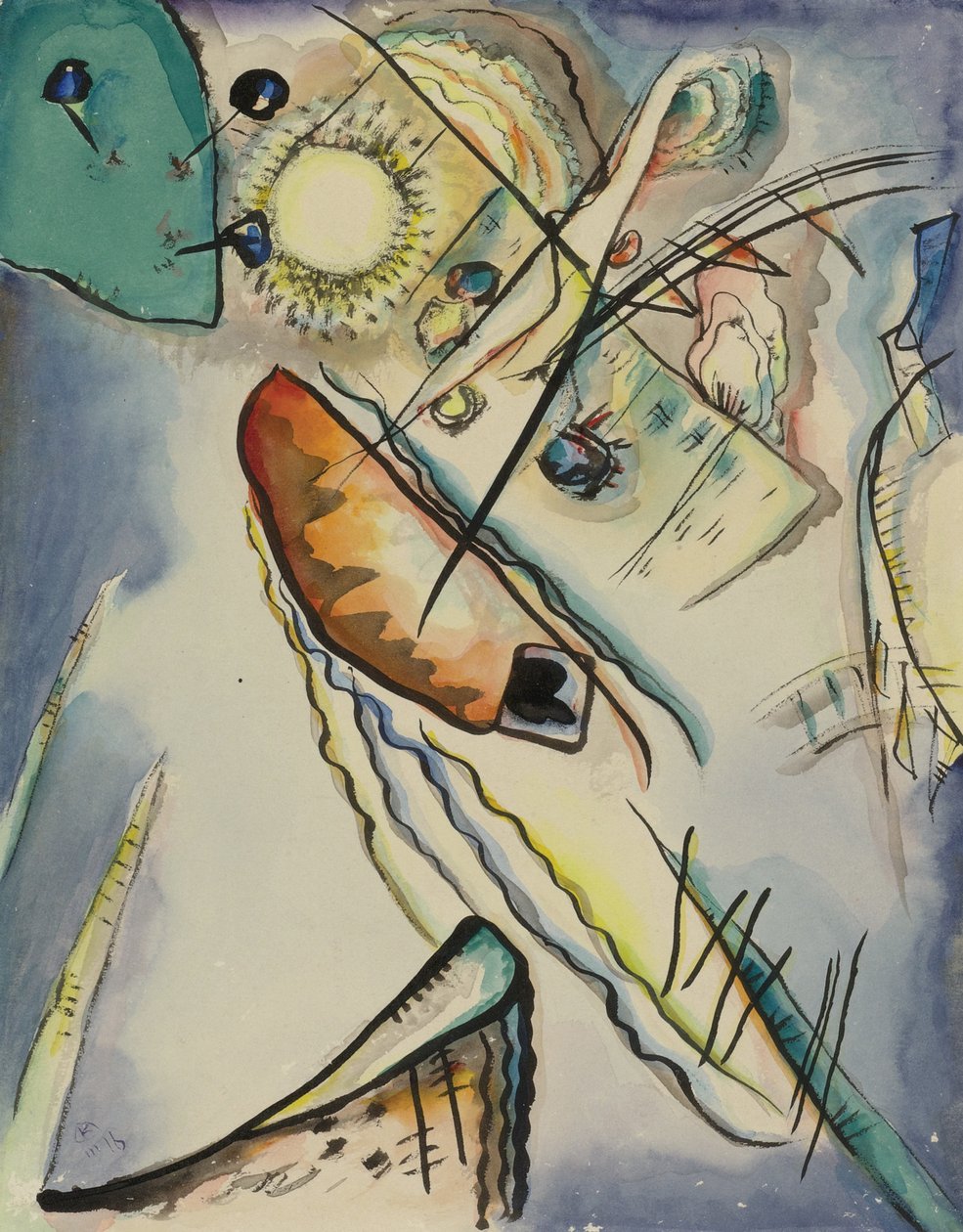 Uden titel, 1916 af Wassily Kandinsky