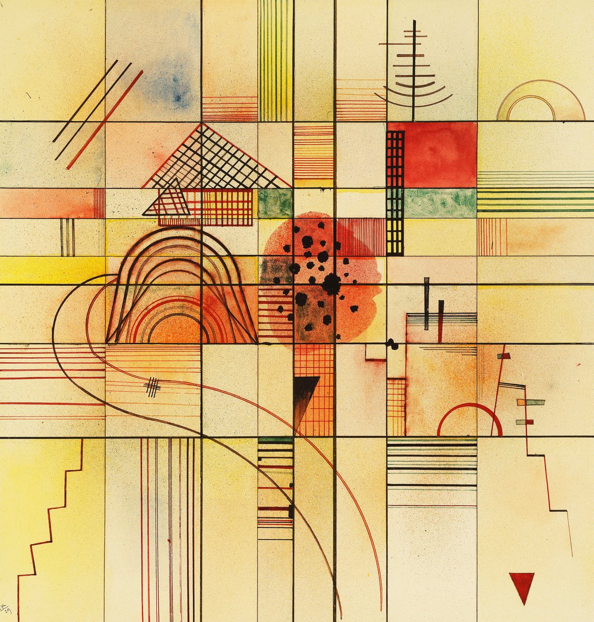 Varierede rektangler af Wassily Kandinsky