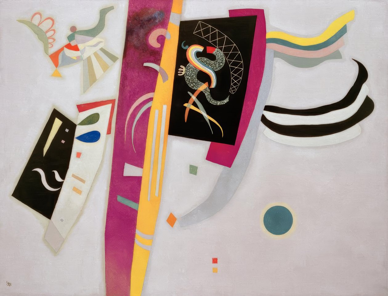 Lilla-orange af Wassily Kandinsky