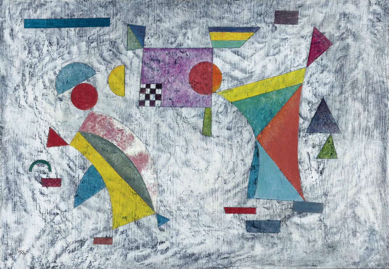 ""Volage"" (Flatterhaft) Maleri af Vassily Kandinsky (eller Wassily Kandinsky eller Kandinskyj af Wassily Kandinsky