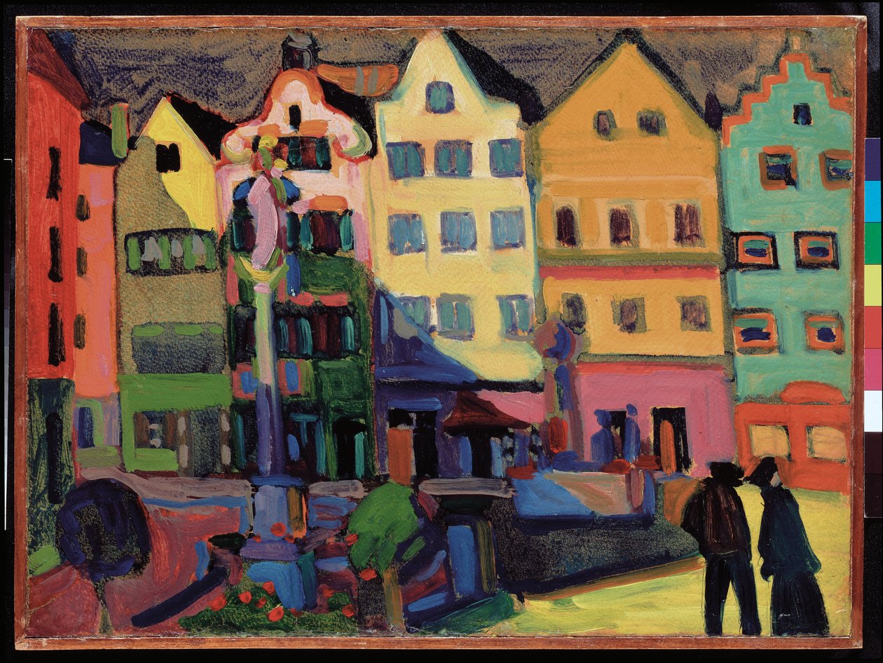 Weilheim Marienplatz af Wassily Kandinsky