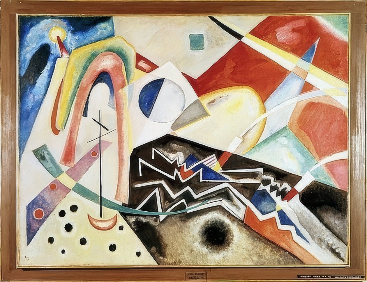 Hvid zigzag. 1922 af Wassily Kandinsky