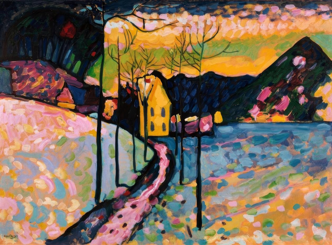 Vinter I – Kochel af Wassily Kandinsky