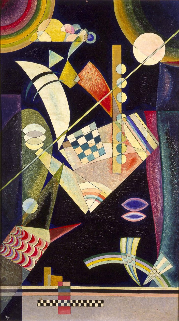 ""Skarp hårdhed"" Peinture de Vassily Kandinsky (ou Vassily Kandinsky eller Kandinskij af Wassily & Marc Franz (1880 1916) Kandinsky