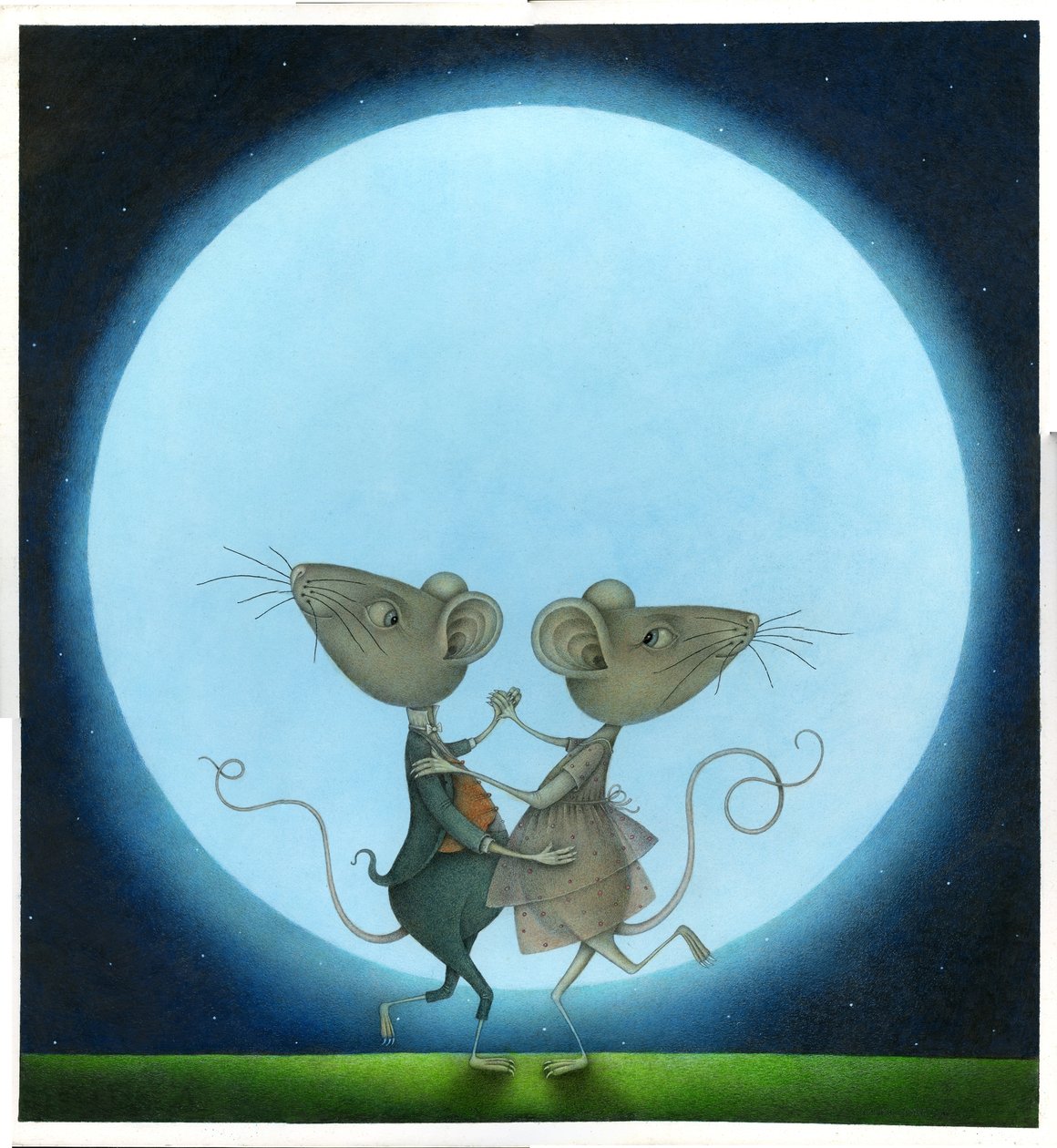 Blue Moon, 2009 (blandede medier) af Wayne Anderson
