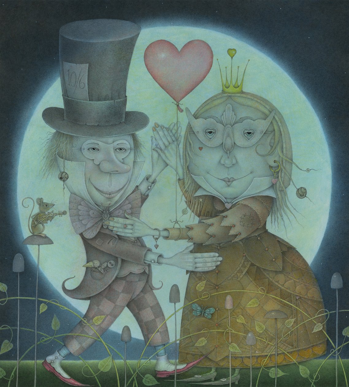 By the Light of the Silvery Moon, 2010 (blandede medier) af Wayne Anderson