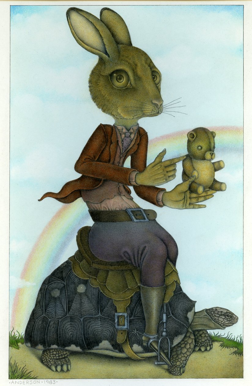 Haren og skildpadden af Wayne Anderson