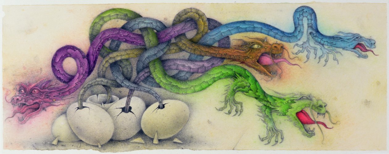 Within Moments of Hatching, 2000 (blandede medier) af Wayne Anderson