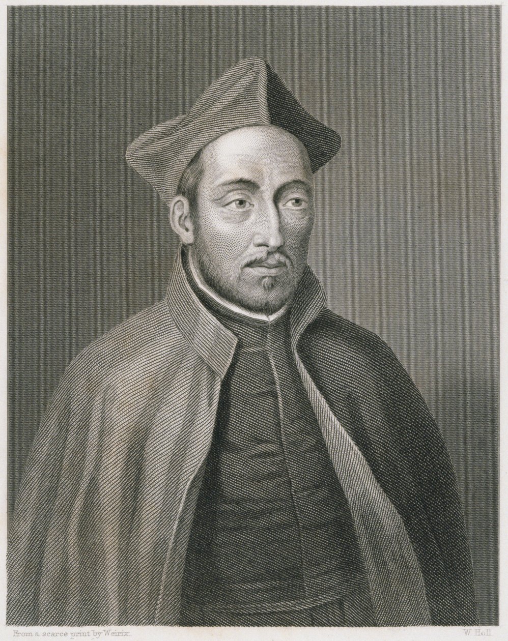 Ignatius de Loyola, graveret af W. Holl, fra World Religion, udgivet af A. Fullarton & Co. af Weirix