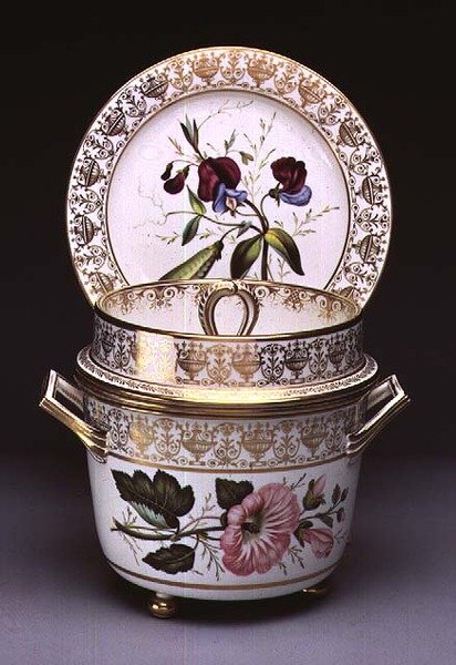 Gosford Castle service isspand med låg og foring, Swansea, ca. 1815-17 (keramik) af Welsh school
