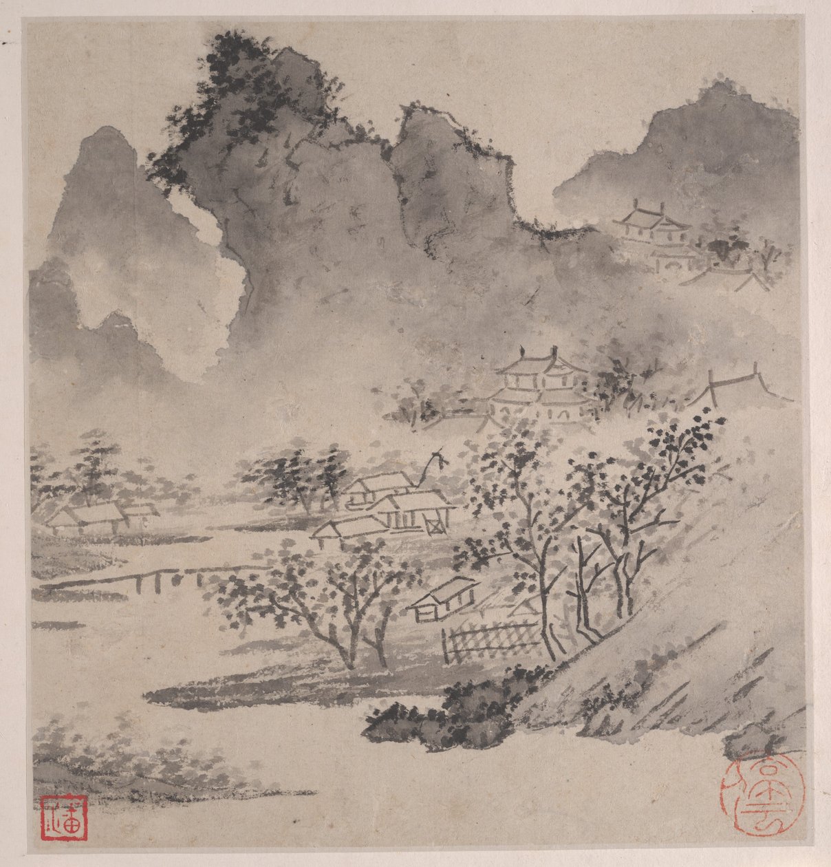 Otte sange fra Xiao- og Xiang-floderne. af Wen Zhengming