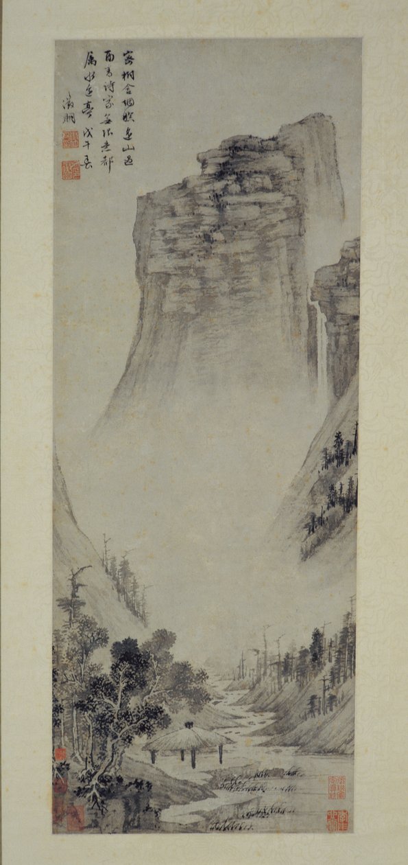 Poetiske tanker i en pavillon ved floden, 1558. af Wen Zhengming