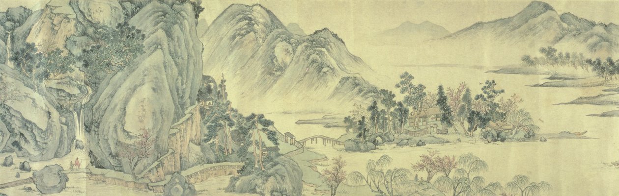 Ferskenblomstens forår af Wen Zhengming