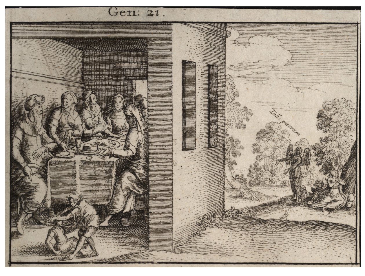 Abrahams fest. Stat 1 af Wenceslaus Hollar