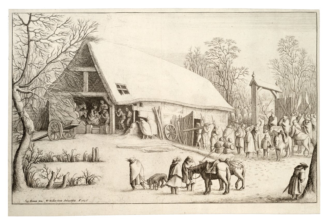 Tilbedelse af kongerne af Wenceslaus Hollar