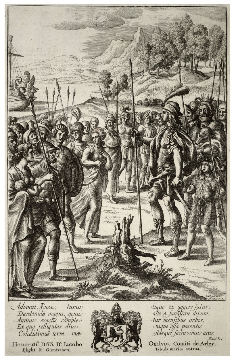 Aeneas og Acestes. Stat 2 af Wenceslaus Hollar