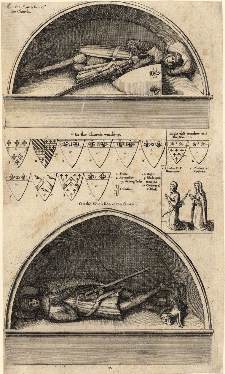 Clinton familie (monument) af Wenceslaus Hollar
