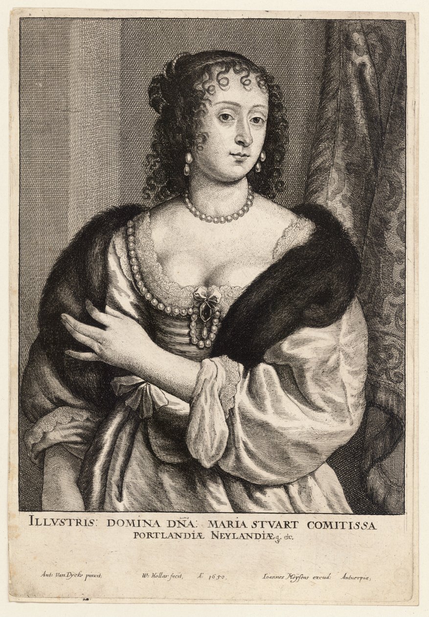 Grevinde af Portland af Wenceslaus Hollar