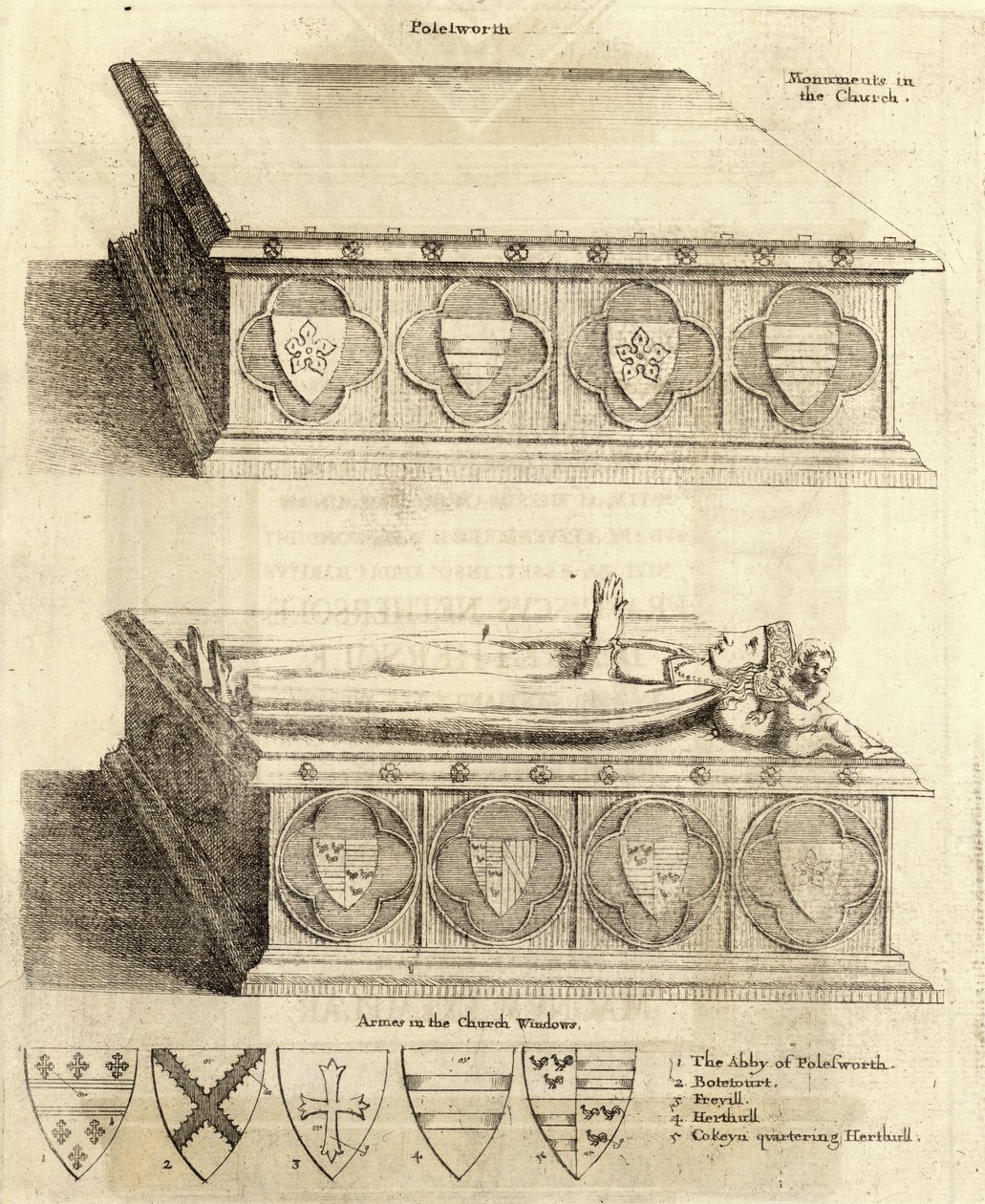 Herhull -familien (monument) af Wenceslaus Hollar