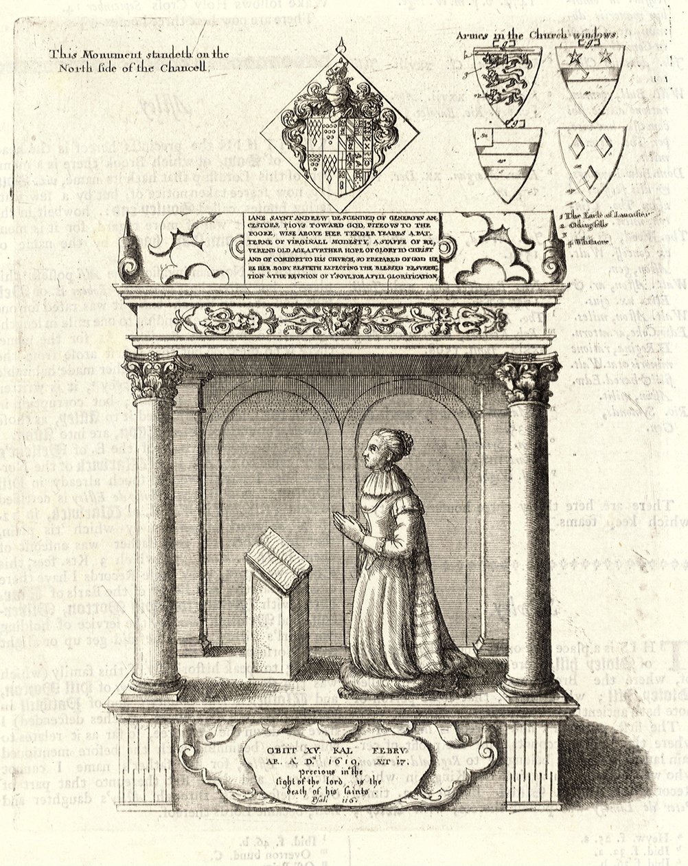 Jane St Andrew (monument). Stat 2 af Wenceslaus Hollar